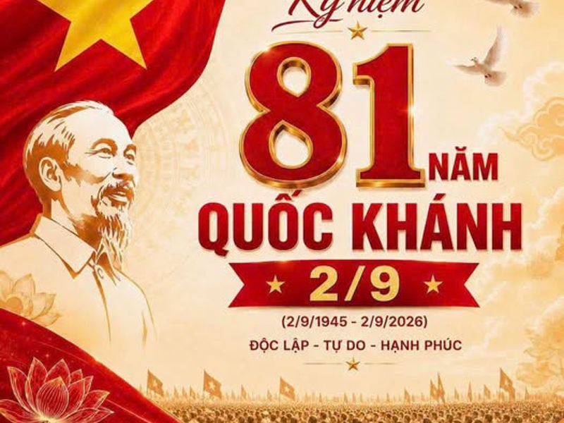 Chào mừng 81 năm Quốc khánh nước Cộng hòa xã hội chủ nghĩa Việt Nam (2/9/1945 - 2/9/2026).💖❤️💕
